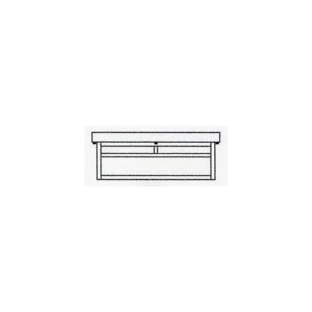 Arroyo Craftsman 18" mission flush ceiling mount without overlay (empty) MCM-18EWO-RB